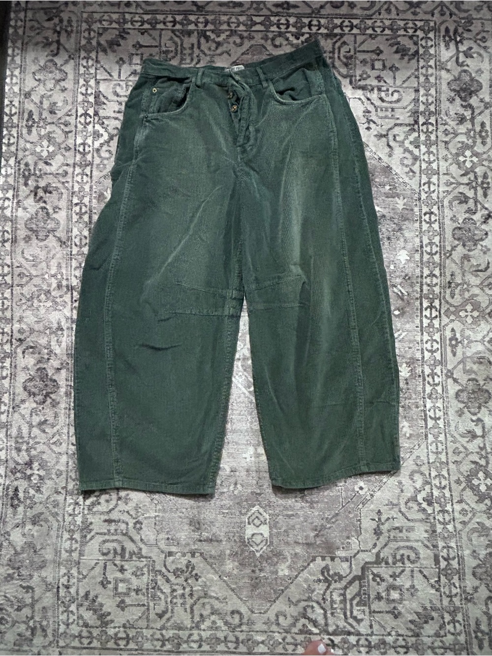 Free People-Corduroy Barrel Pant